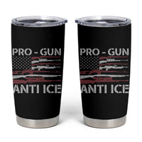 Pro Gun Anti Ice Tumbler Cup Vintage American Flag 2nd Amendment Support