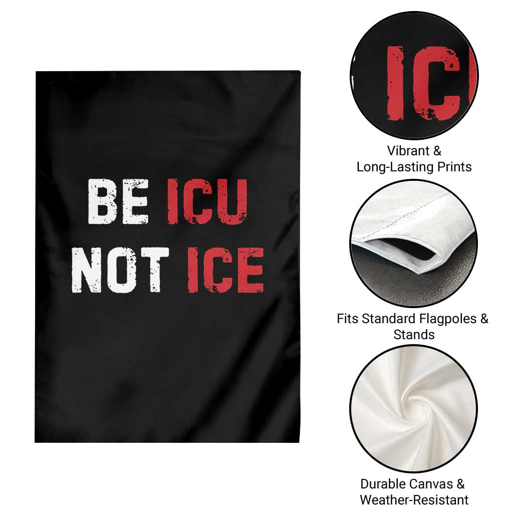 Be ICU Not ICE Garden Flag Alex Pretti Memorial Tribute Minneapolis 2026