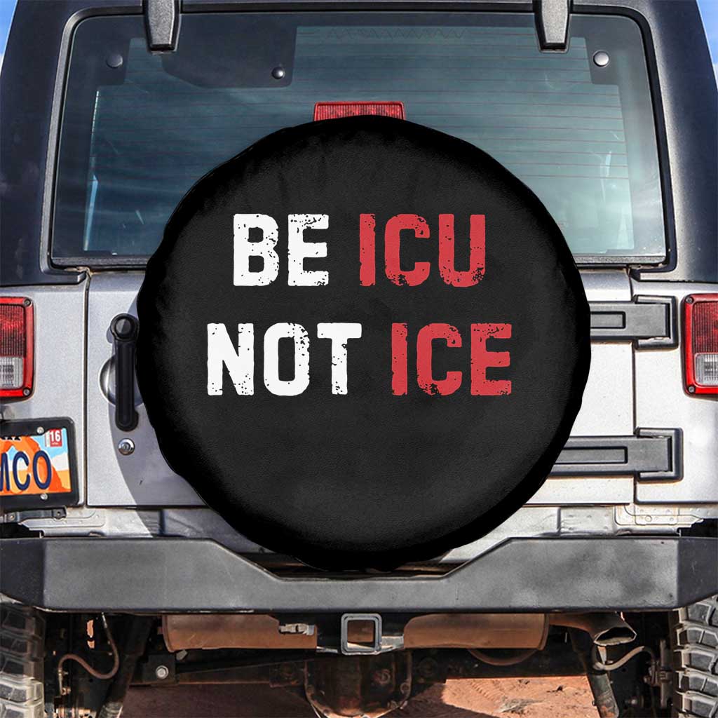 Be ICU Not ICE Spare Tire Cover Alex Pretti Memorial Tribute Minneapolis 2026