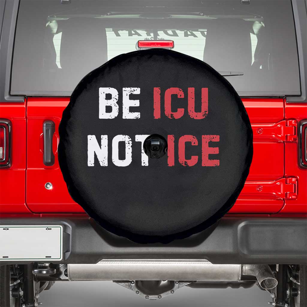 Be ICU Not ICE Spare Tire Cover Alex Pretti Memorial Tribute Minneapolis 2026