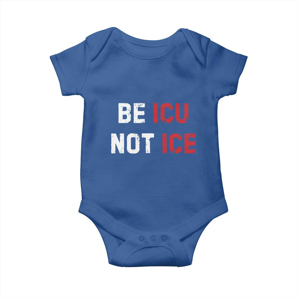 Be ICU Not ICE Baby Onesie Alex Pretti Memorial Tribute Minneapolis 2026