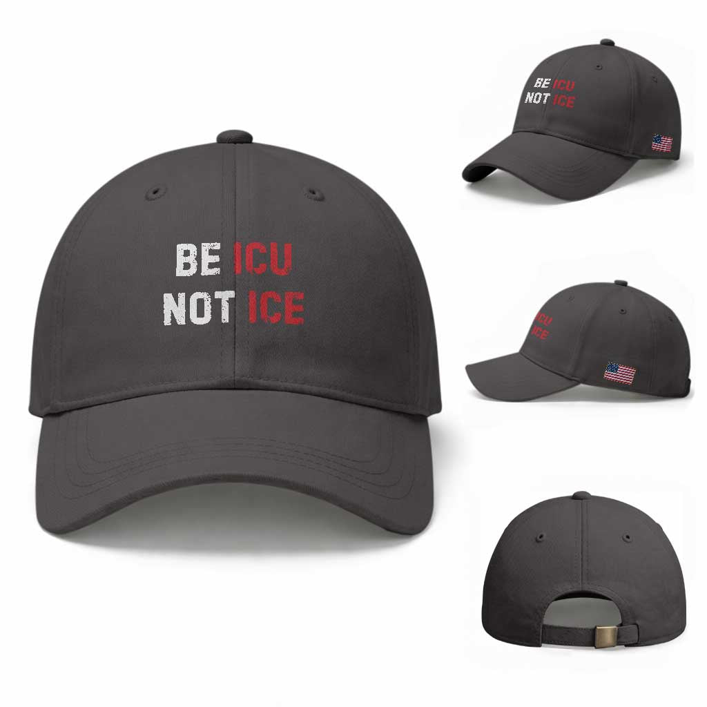 Be ICU Not ICE Baseball Cap Alex Pretti Memorial Tribute Minneapolis 2026