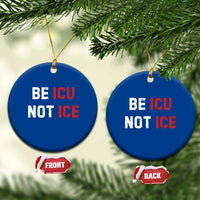 Be ICU Not ICE Ceramic Ornament Alex Pretti Memorial Tribute Minneapolis 2026
