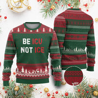 Be ICU Not ICE Ugly Christmas Sweater Alex Pretti Memorial Tribute Minneapolis 2026