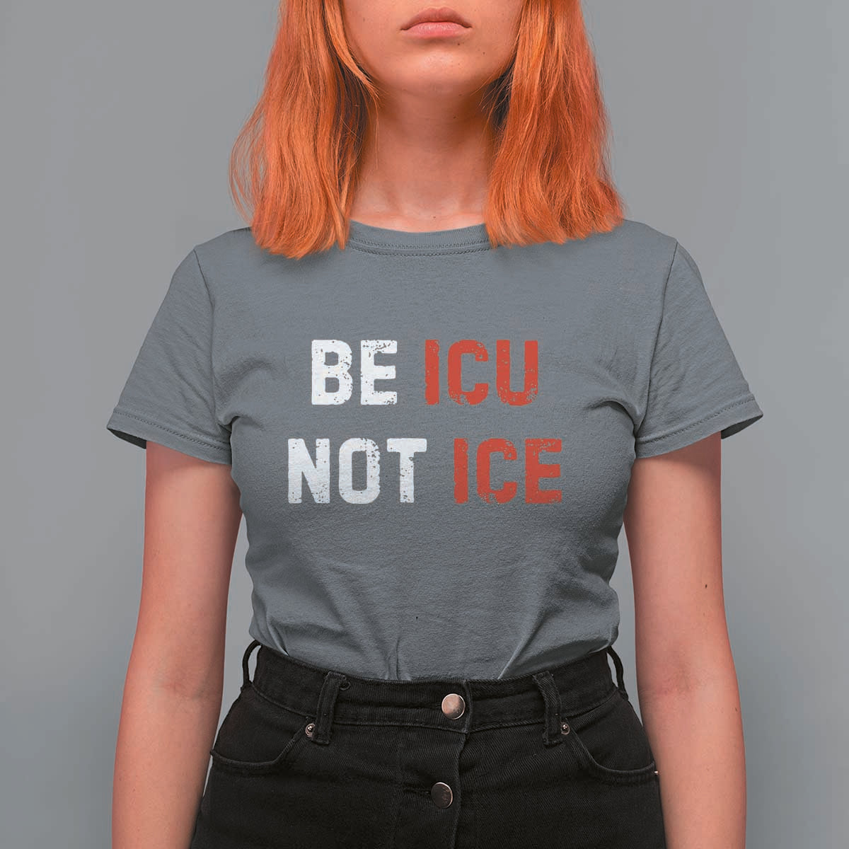 Be ICU Not ICE T Shirt For Women Alex Pretti Memorial Tribute Minneapolis 2026