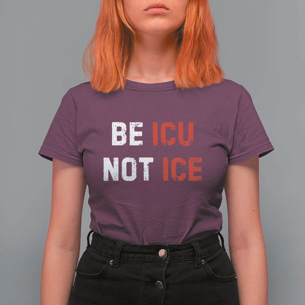 Be ICU Not ICE T Shirt For Women Alex Pretti Memorial Tribute Minneapolis 2026