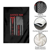 Justice For Alex Pretti Garden Flag Minneapolis Tribute 2026 ICU Nurse American Flag