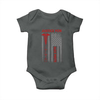 Justice For Alex Pretti Baby Onesie Minneapolis Tribute 2026 ICU Nurse American Flag