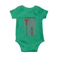 Justice For Alex Pretti Baby Onesie Minneapolis Tribute 2026 ICU Nurse American Flag