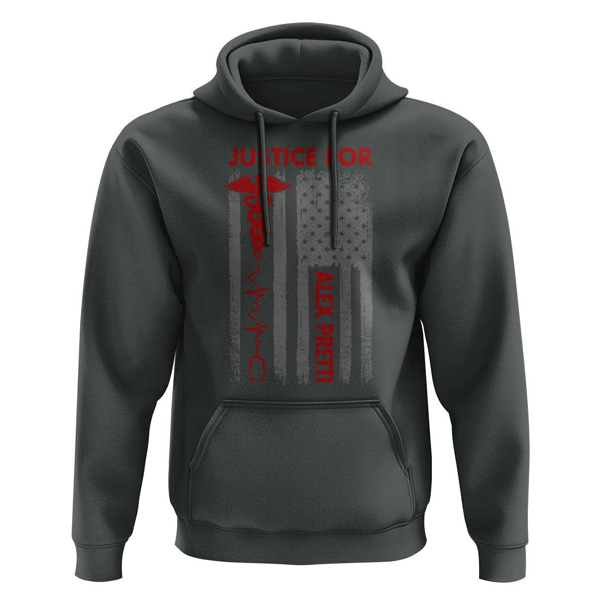 Justice For Alex Pretti Hoodie Minneapolis Tribute 2026 ICU Nurse American Flag