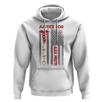 Justice For Alex Pretti Hoodie Minneapolis Tribute 2026 ICU Nurse American Flag