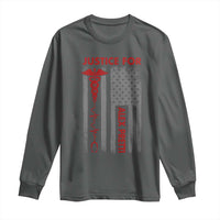 Justice For Alex Pretti Long Sleeve Shirt Minneapolis Tribute 2026 ICU Nurse American Flag