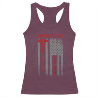 Justice For Alex Pretti Racerback Tank Top Minneapolis Tribute 2026 ICU Nurse American Flag