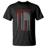 Justice For Alex Pretti T Shirt Minneapolis Tribute 2026 ICU Nurse American Flag