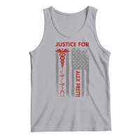 Justice For Alex Pretti Tank Top Minneapolis Tribute 2026 ICU Nurse American Flag