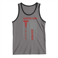 Justice For Alex Pretti Tank Top Minneapolis Tribute 2026 ICU Nurse American Flag