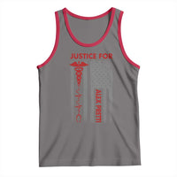 Justice For Alex Pretti Tank Top Minneapolis Tribute 2026 ICU Nurse American Flag