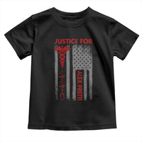 Justice For Alex Pretti Toddler T Shirt Minneapolis Tribute 2026 ICU Nurse American Flag