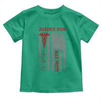 Justice For Alex Pretti Toddler T Shirt Minneapolis Tribute 2026 ICU Nurse American Flag