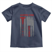 Justice For Alex Pretti Toddler T Shirt Minneapolis Tribute 2026 ICU Nurse American Flag