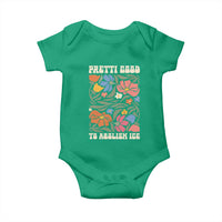 Pretti Good To Abolish Ice Baby Onesie Minneapolis Protest Political Statement Retro Floral