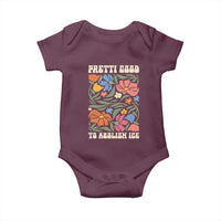 Pretti Good To Abolish Ice Baby Onesie Minneapolis Protest Political Statement Retro Floral