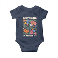 Pretti Good To Abolish Ice Baby Onesie Minneapolis Protest Political Statement Retro Floral