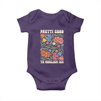 Pretti Good To Abolish Ice Baby Onesie Minneapolis Protest Political Statement Retro Floral