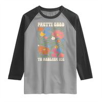 Pretti Good To Abolish Ice Raglan Shirt Minneapolis Protest Political Statement Retro Floral