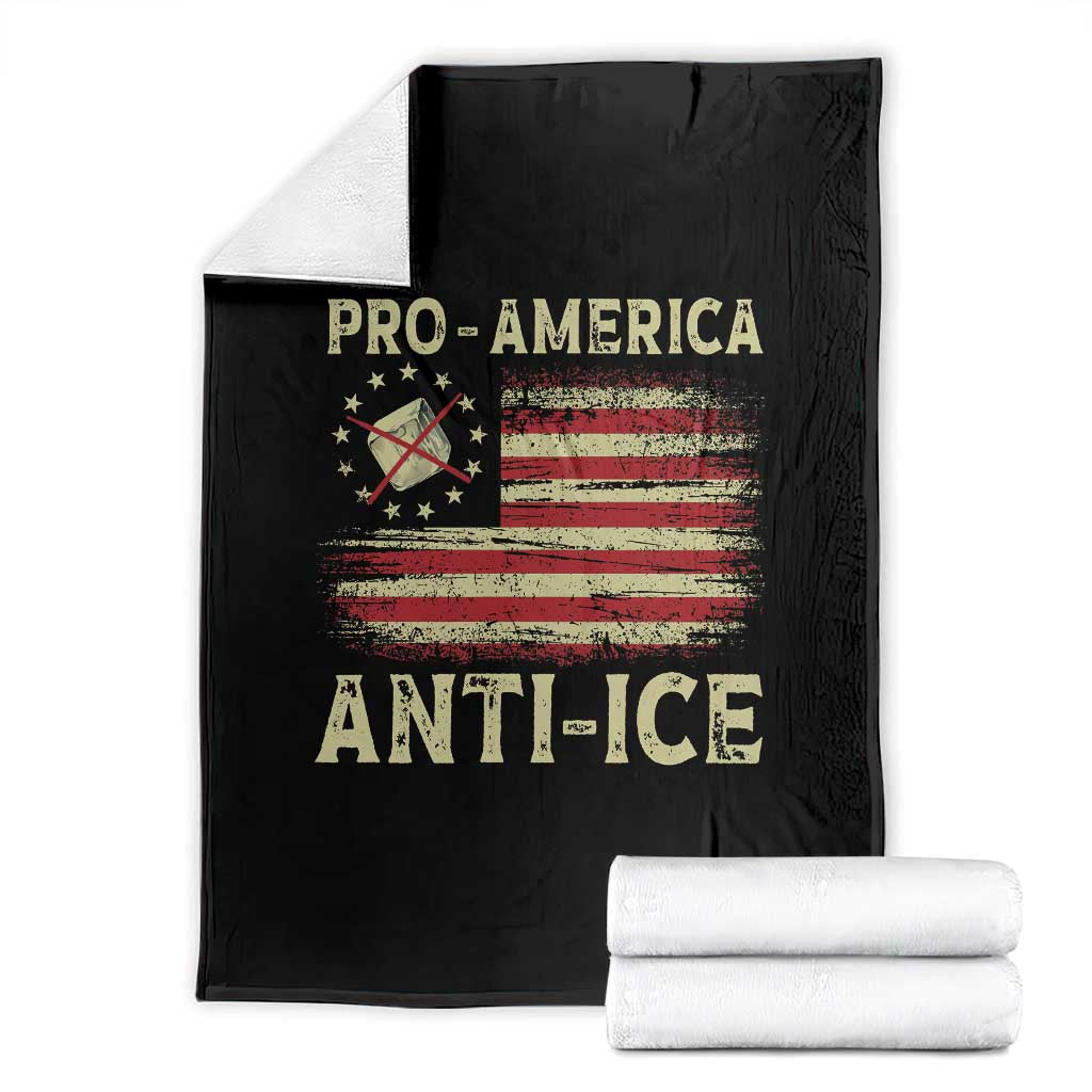 Pro American Anti Ice Throw Blanket Resist Protest Support Immigrants Refugee