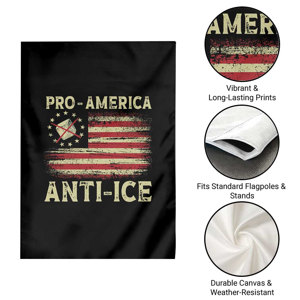 Pro American Anti Ice Garden Flag Resist Protest Support Immigrants Refugee