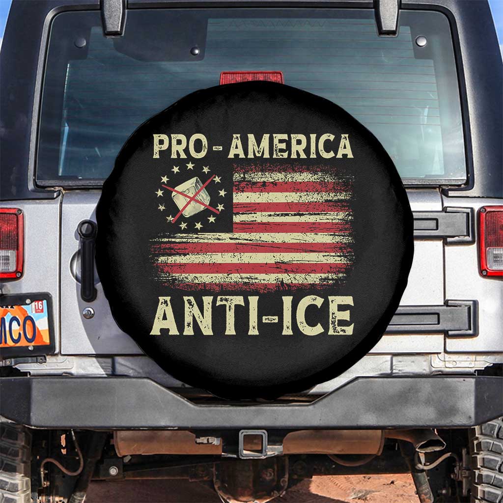 Pro American Anti Ice Spare Tire Cover Resist Protest Support Immigrants Refugee