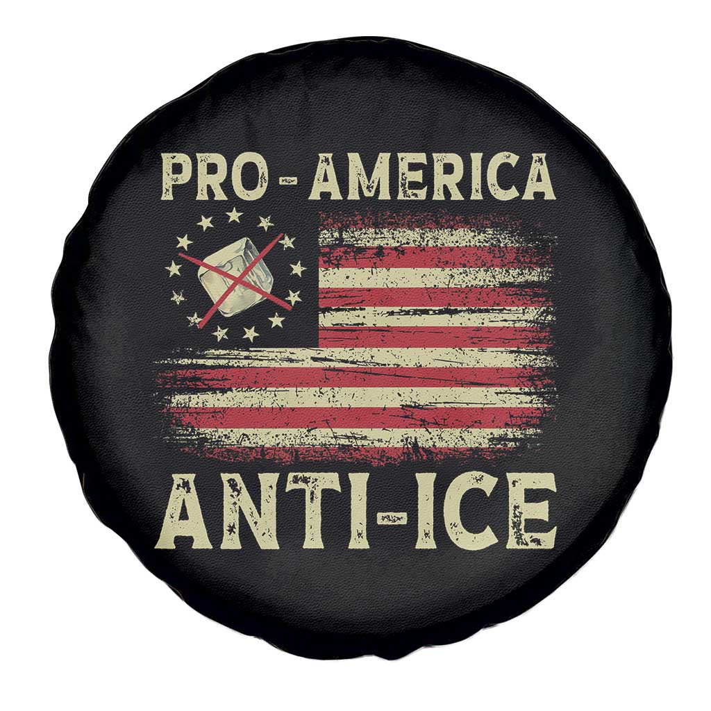 Pro American Anti Ice Spare Tire Cover Resist Protest Support Immigrants Refugee