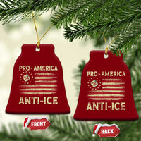 Pro American Anti Ice Ceramic Ornament Resist Protest Support Immigrants Refugee