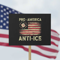 Pro American Anti Ice Protest Sign Resist Protest Support Immigrants Refugee
