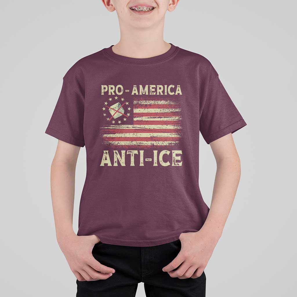 Pro American Anti Ice T Shirt For Kid Resist Protest Support Immigrants Refugee
