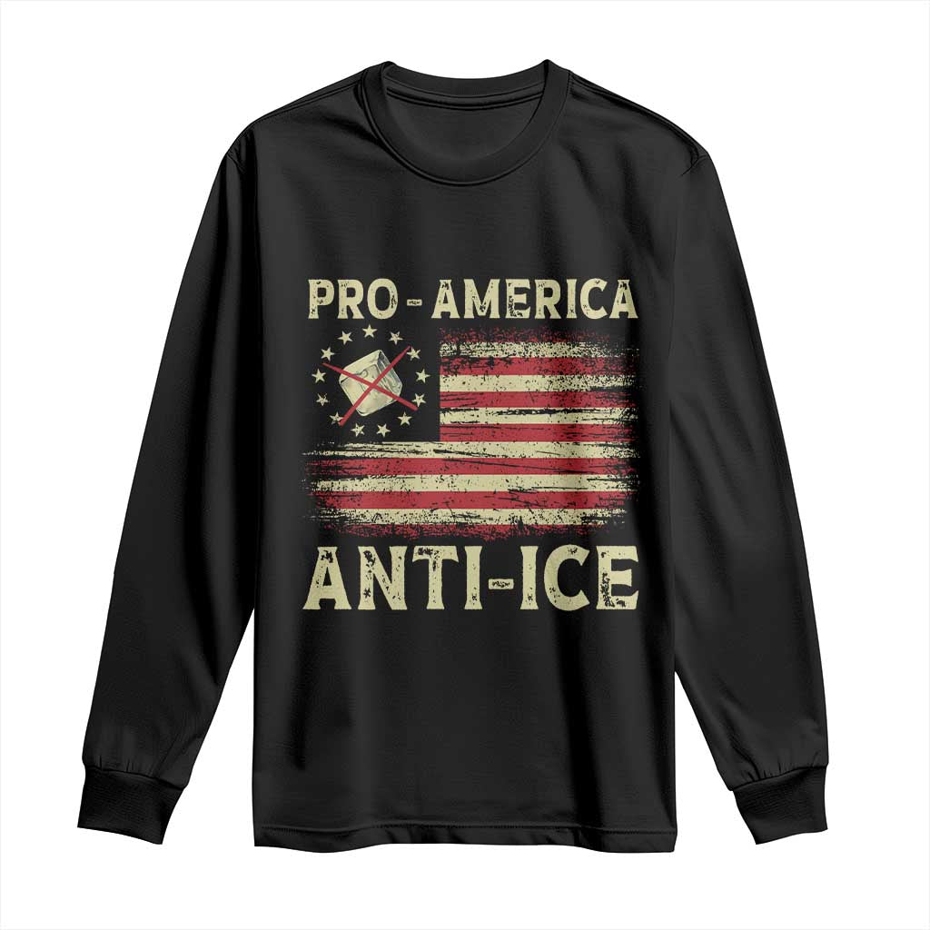 Pro American Anti Ice Long Sleeve Shirt Resist Protest Support Immigrants Refugee