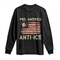 Pro American Anti Ice Long Sleeve Shirt Resist Protest Support Immigrants Refugee