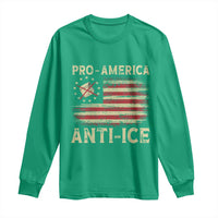 Pro American Anti Ice Long Sleeve Shirt Resist Protest Support Immigrants Refugee