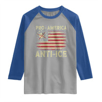 Pro American Anti Ice Raglan Shirt Resist Protest Support Immigrants Refugee