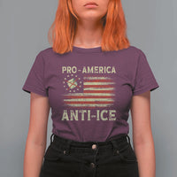 Pro American Anti Ice T Shirt For Women Resist Protest Support Immigrants Refugee