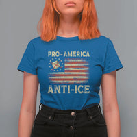 Pro American Anti Ice T Shirt For Women Resist Protest Support Immigrants Refugee