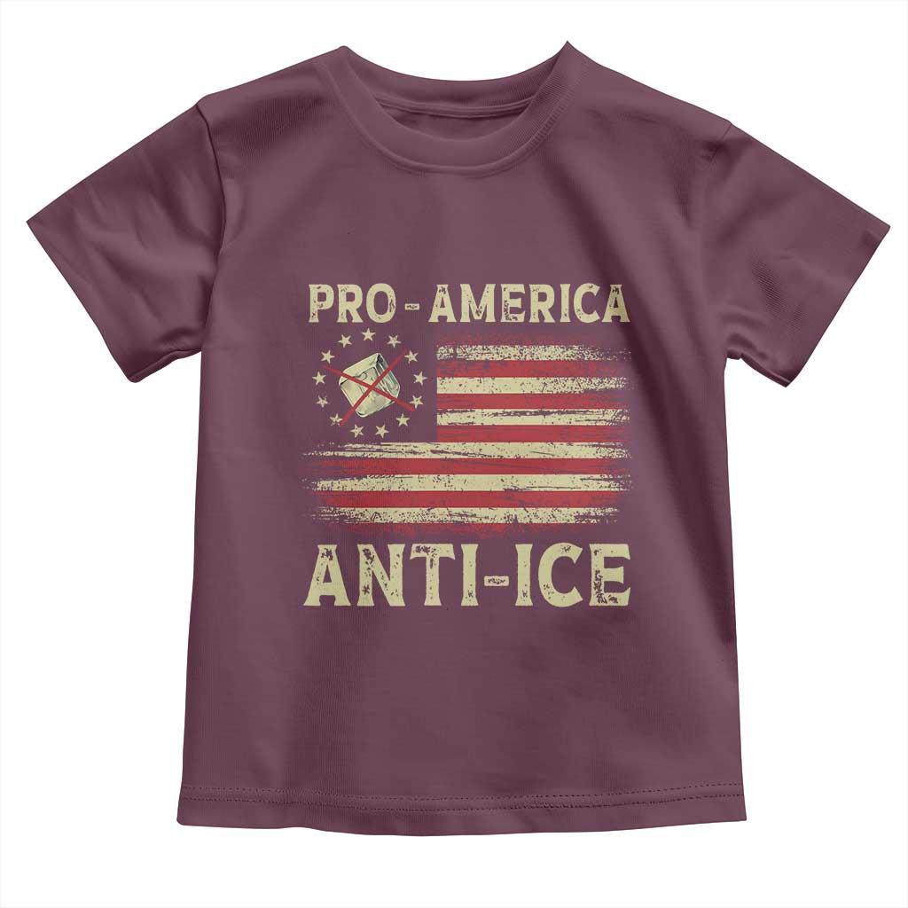 Pro American Anti Ice Toddler T Shirt Resist Protest Support Immigrants Refugee