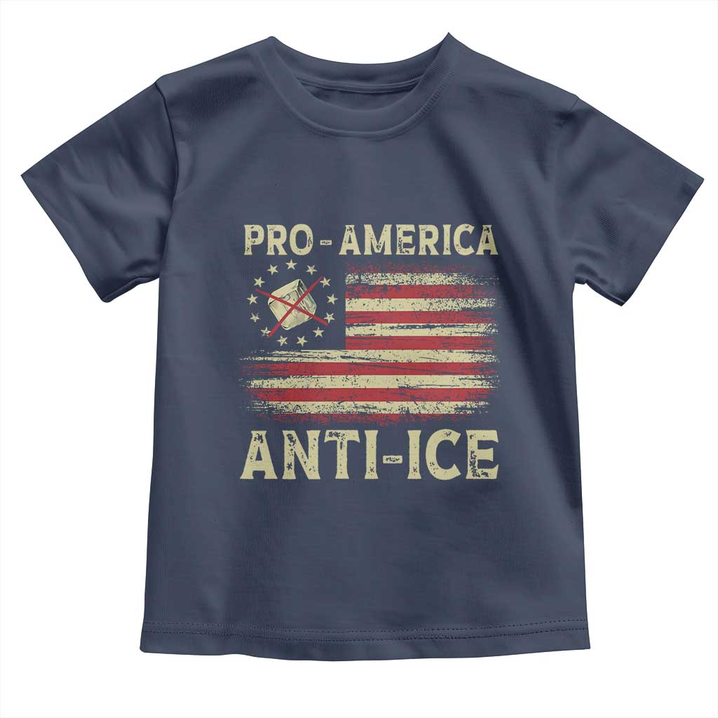 Pro American Anti Ice Toddler T Shirt Resist Protest Support Immigrants Refugee