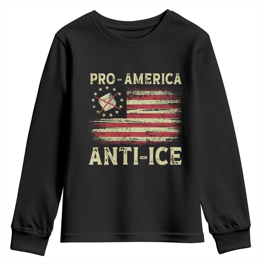 Pro American Anti Ice Youth Sweatshirt Resist Protest Support Immigrants Refugee