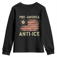 Pro American Anti Ice Youth Sweatshirt Resist Protest Support Immigrants Refugee