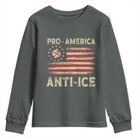 Pro American Anti Ice Youth Sweatshirt Resist Protest Support Immigrants Refugee