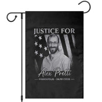 Justice For Alex Pretti Garden Flag Minneapolis Tribute 2026 Vintage American Flag
