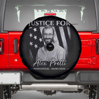 Justice For Alex Pretti Spare Tire Cover Minneapolis Tribute 2026 Vintage American Flag