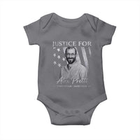 Justice For Alex Pretti Baby Onesie Minneapolis Tribute 2026 Vintage American Flag
